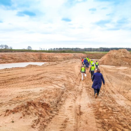 Lehmsuche im Kieswerk Grauen
