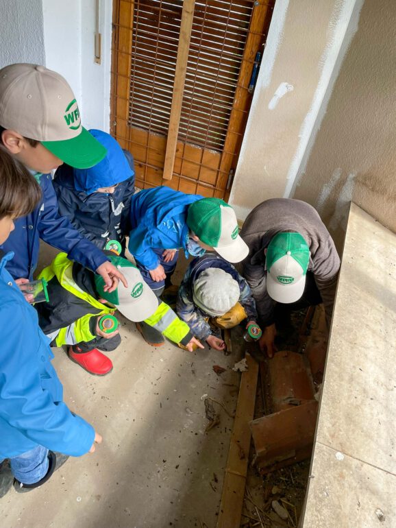 Spurensuche im Artenschutzhaus.