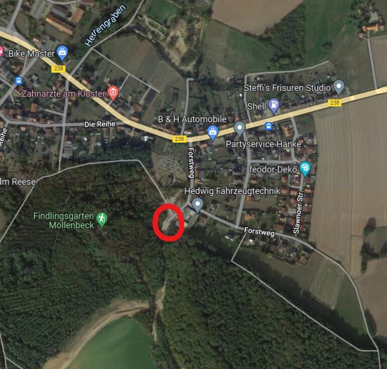 Treffpunkt Exkursion Kieswerk Möllenbeck