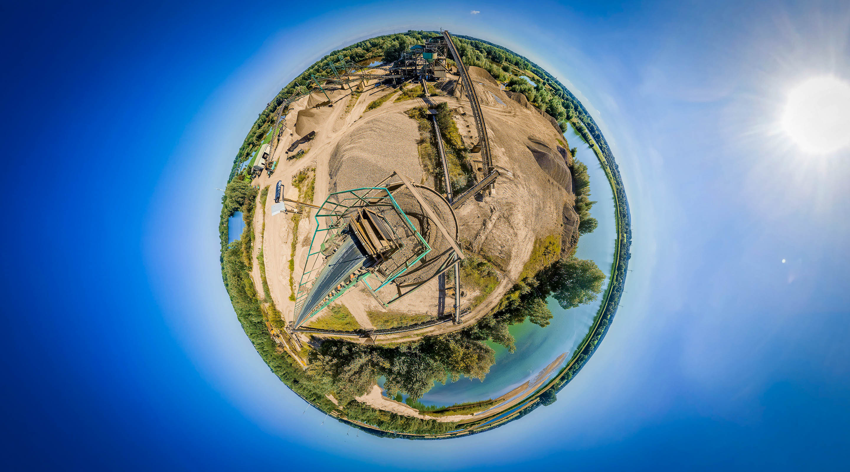 Kieswerk Stolzenau in 360°