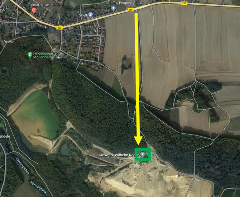 anfahrt-kieswerk-möllenbeck